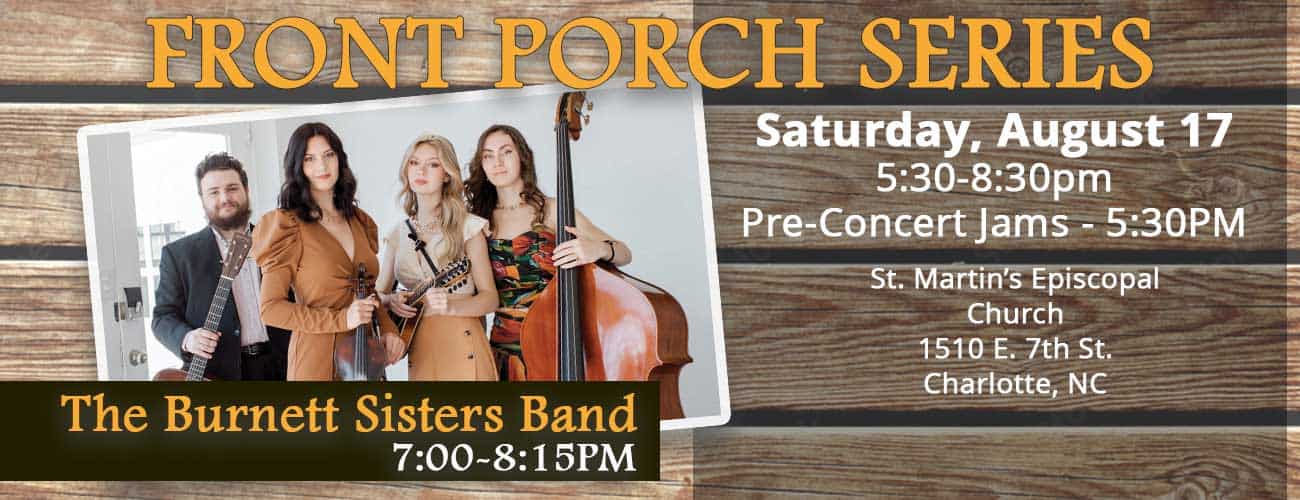 August Front Porch Series: The Burnett Sisters