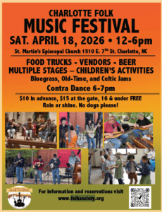 3rd Annual Charlotte Folk Music Festival